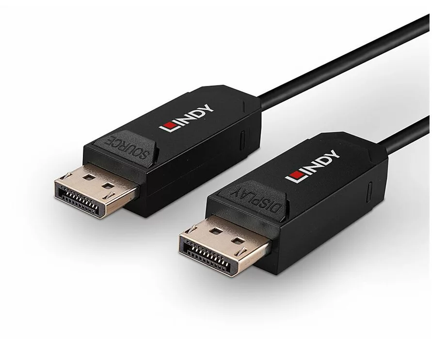 LINDY 50m Fibre Optic Hybrid DP, 2.0 UHBR10, Cable
