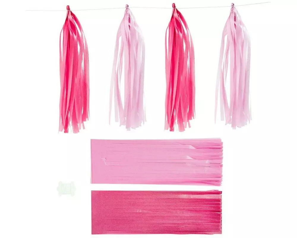 Creativ Company Quasten 12 x 35 cm 12 Stück, Rosa