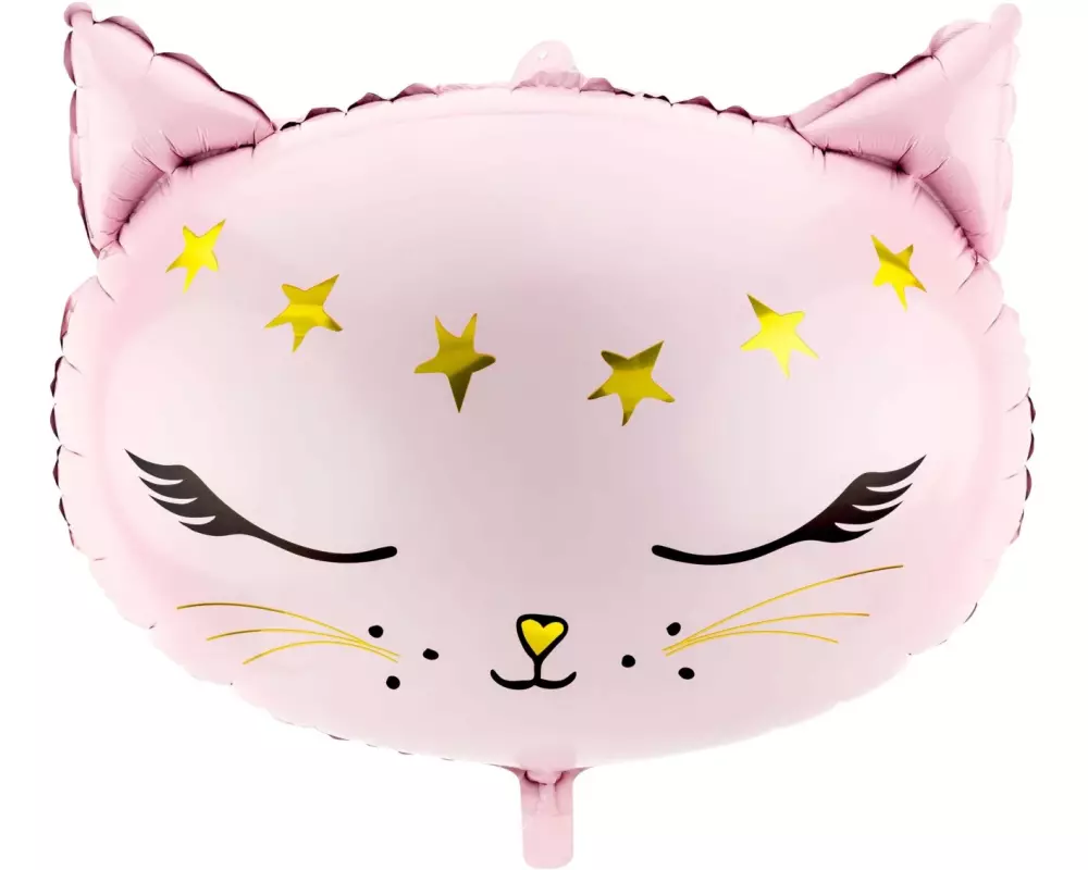 Partydeco Folienballon Cat Rosa