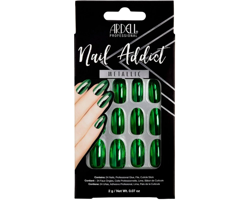 Ardell Nail Addict Metallic Green 24 Stück