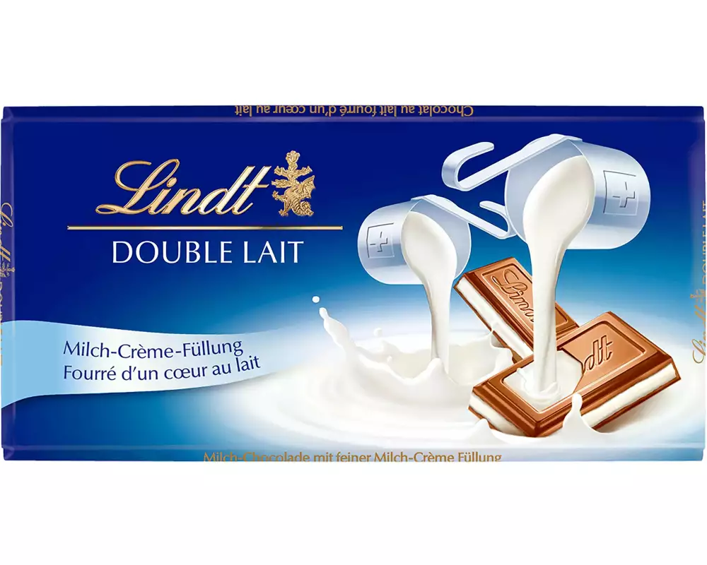 Lindt Tafelschokolade Double Lait 100 g