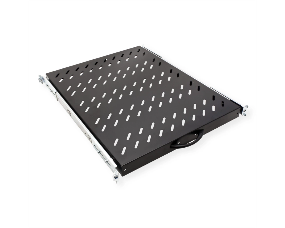 VALUE 19-Zoll-Fachboden ausziehbar, 420 x 568 mm, 25kg Traglast