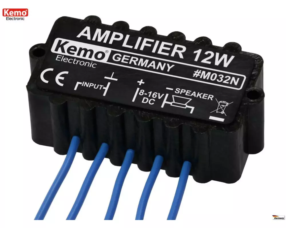 Kemo Verstärker M032N 12 W, universal, feuchtigkeitsfest