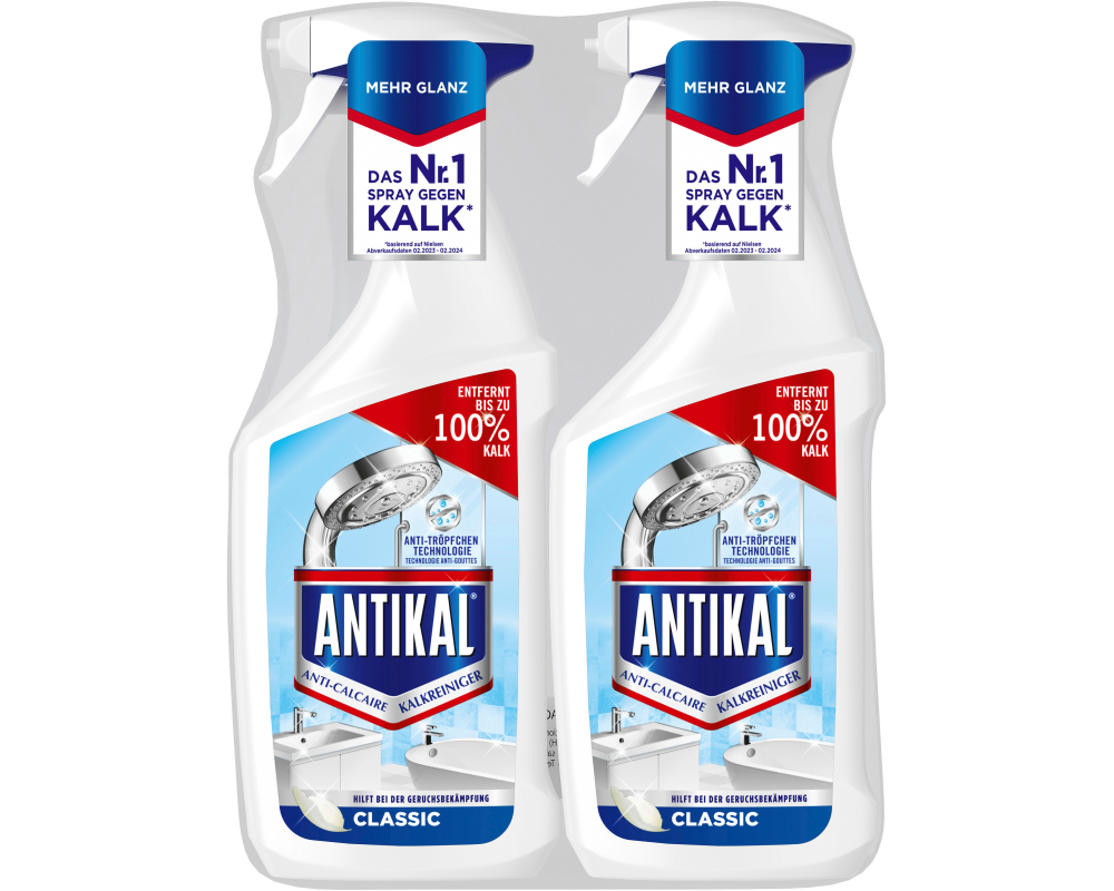 ANTIKAL Kalkreiniger Spray 972086 Classic Spray Duo 2x800ml