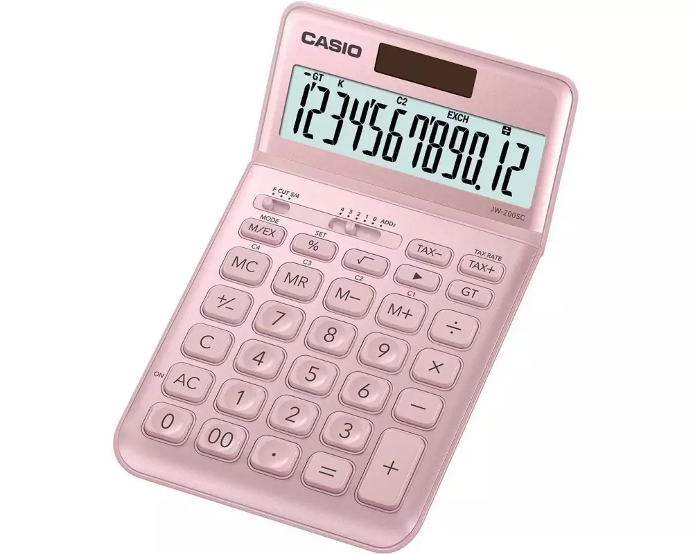 Casio Taschenrechner CS-JW-200SC-PK Pink