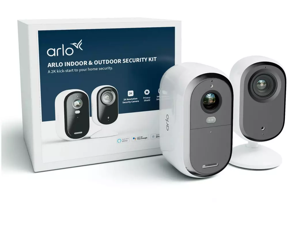 Arlo Netzwerkkamera IP 2er Pack, BUN3050-3060EUS Weiss