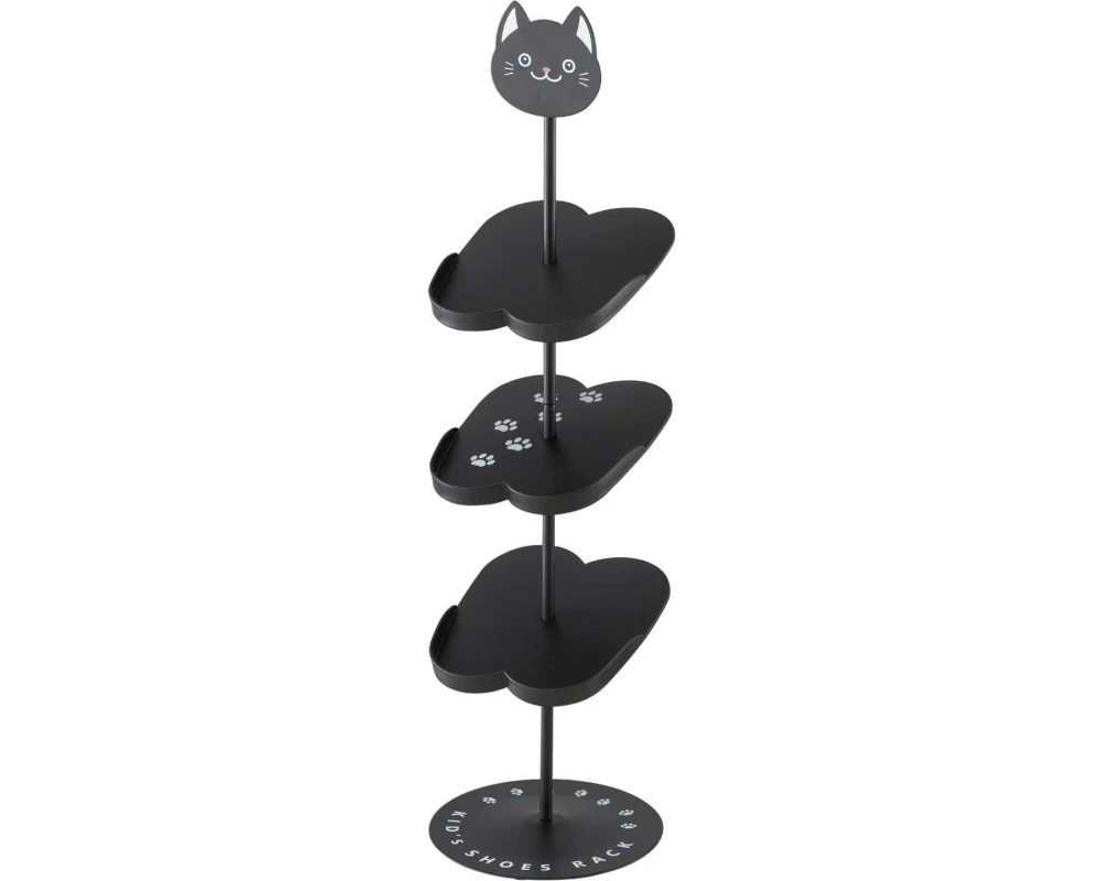 Yamazaki Schuhregal Katze 67 cm, Schwarz