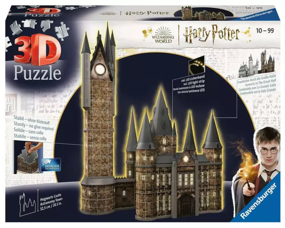 Ravensburger 3D Puzzle Hogwarts Schloss – Astronomieturm Night Edition