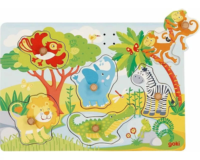 Soundpuzzle Afrikanische Tiere, mit Tierstimmen