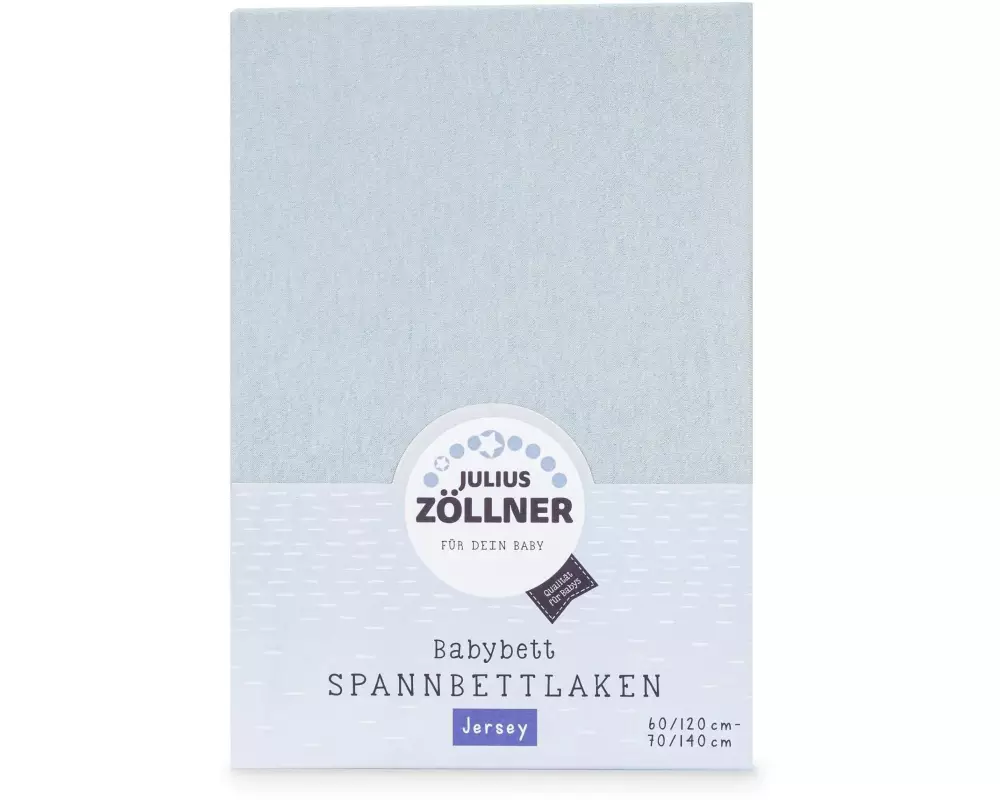 Julius Zöllner Fix-Leintuch Jersey Denim 70 x 140 cm