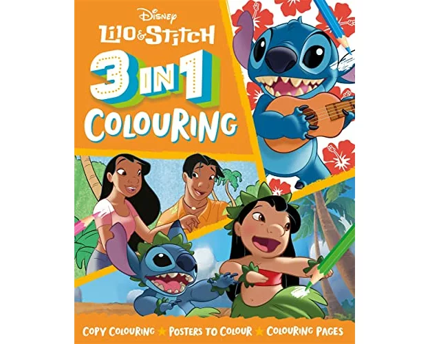 Disney Lilo & Stitch: 3 in 1 Colouring
