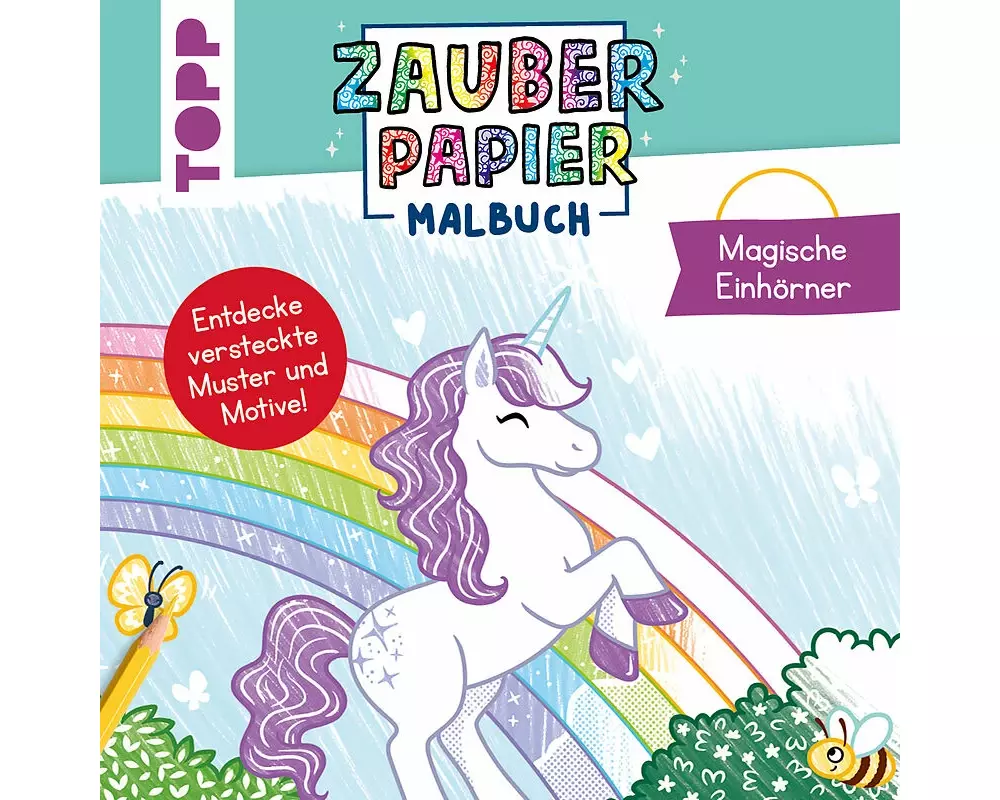Zauberpapier Malbuch Magische Einhörner