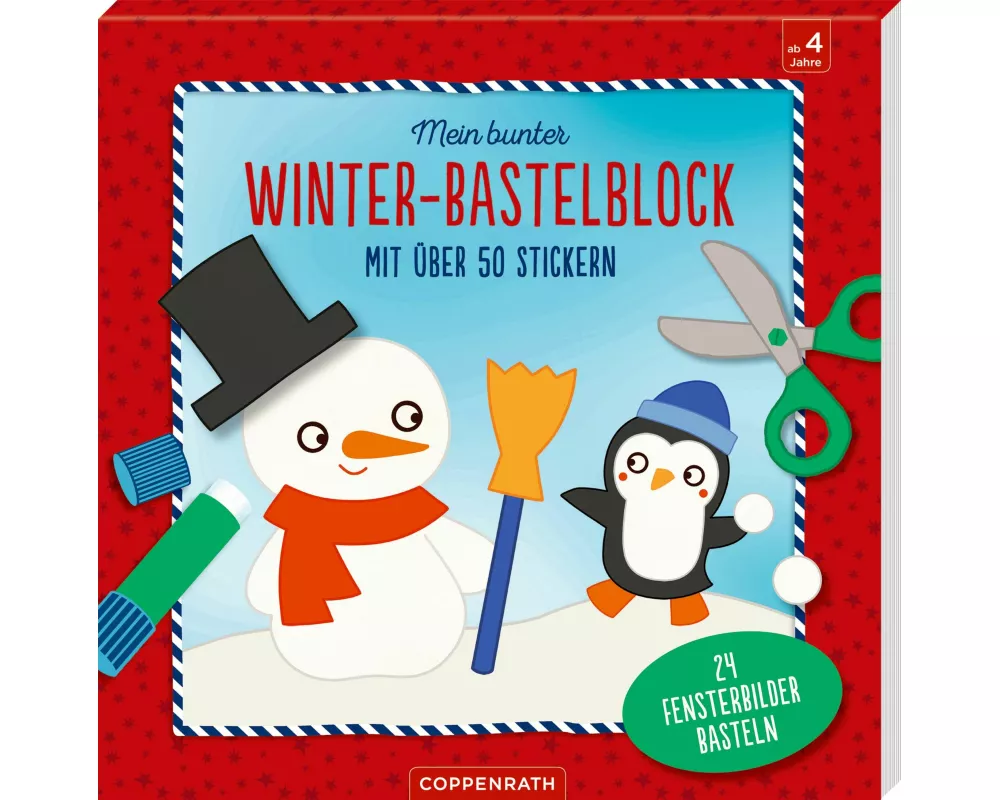 Mein bunter Winter-Bastelblock