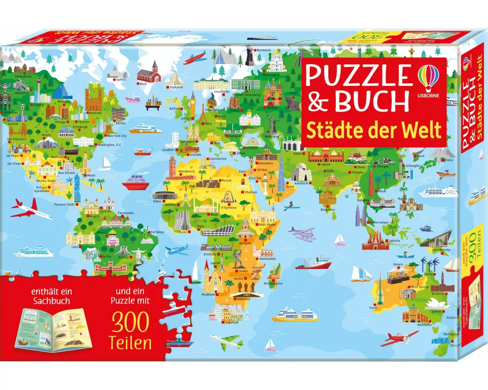 Puzzle & Buch: Städte der Welt