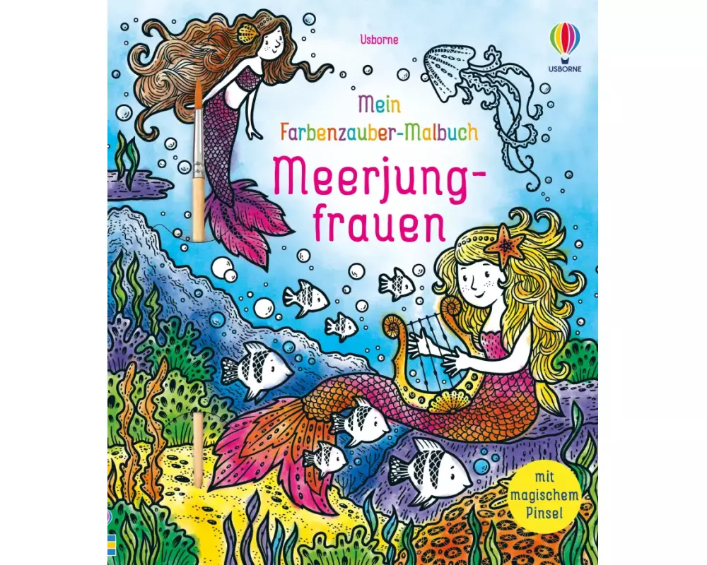 Mein Farbenzauber-Malbuch: Meerjungfrauen