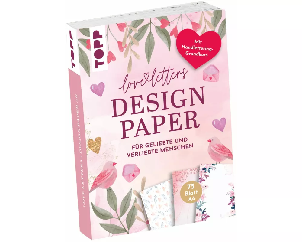 Design Paper Love Letters A6