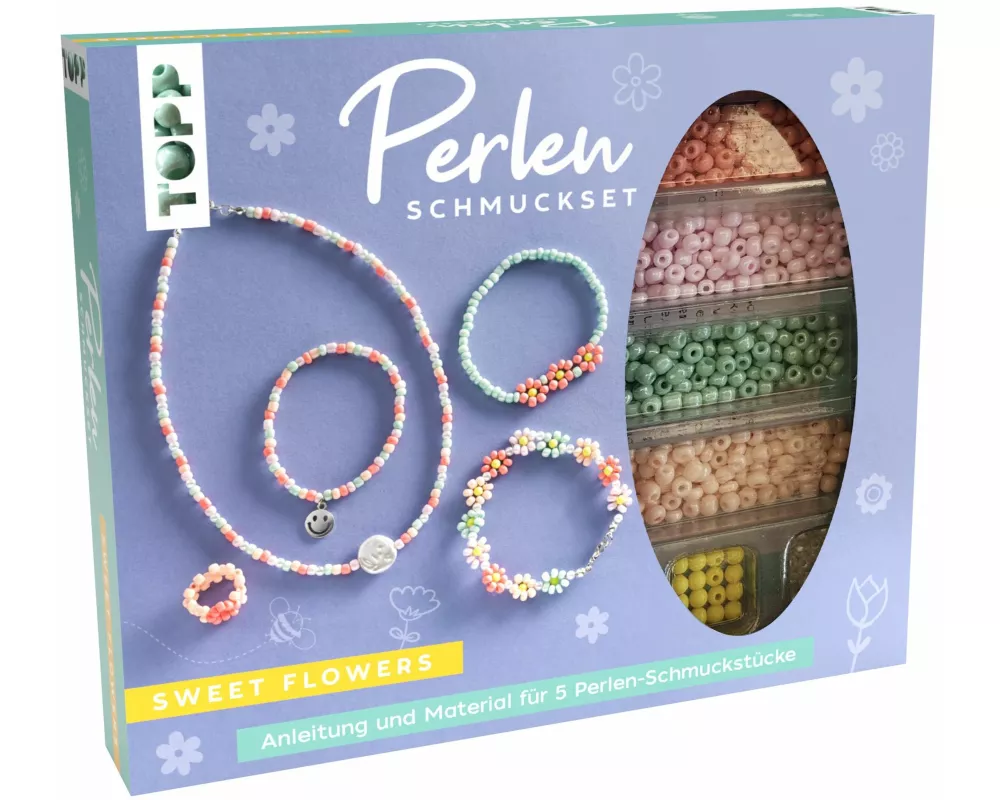 Perlen-Schmuckset - Sweet Flowers
