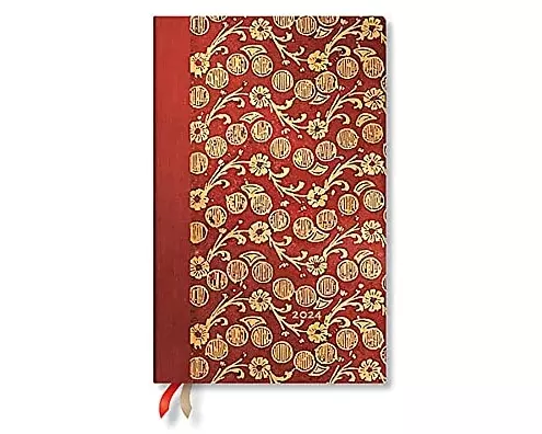 The Waves - Volume 4 (Virginia Woolf’s Notebooks) Maxi Horizontal 12-month Dayplanner 2024 (Elastic Band Closure)