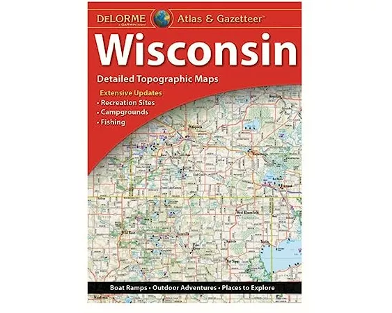 Delorme Atlas & Gazetteer Wisconsin 16e
