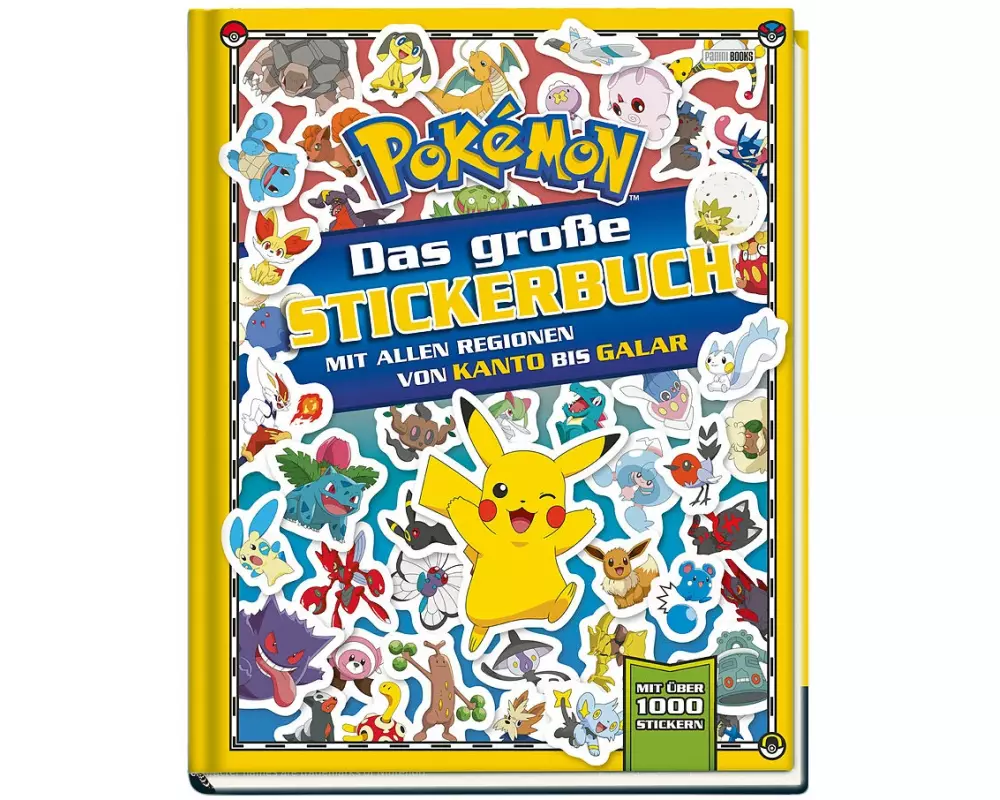 Pokémon: Das große Stickerbuch mit allen Regionen von Kanto bis Galar