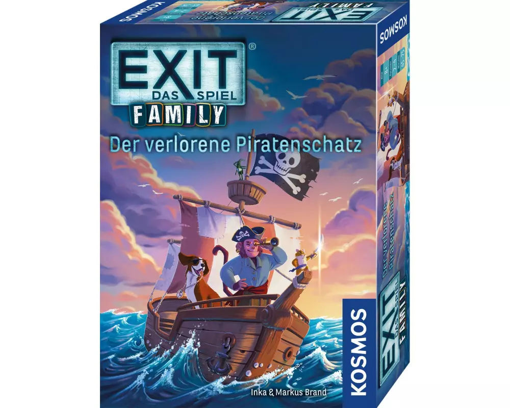 Kosmos Familienspiel EXIT Family Der verlorene Piratenschatz -DE-
