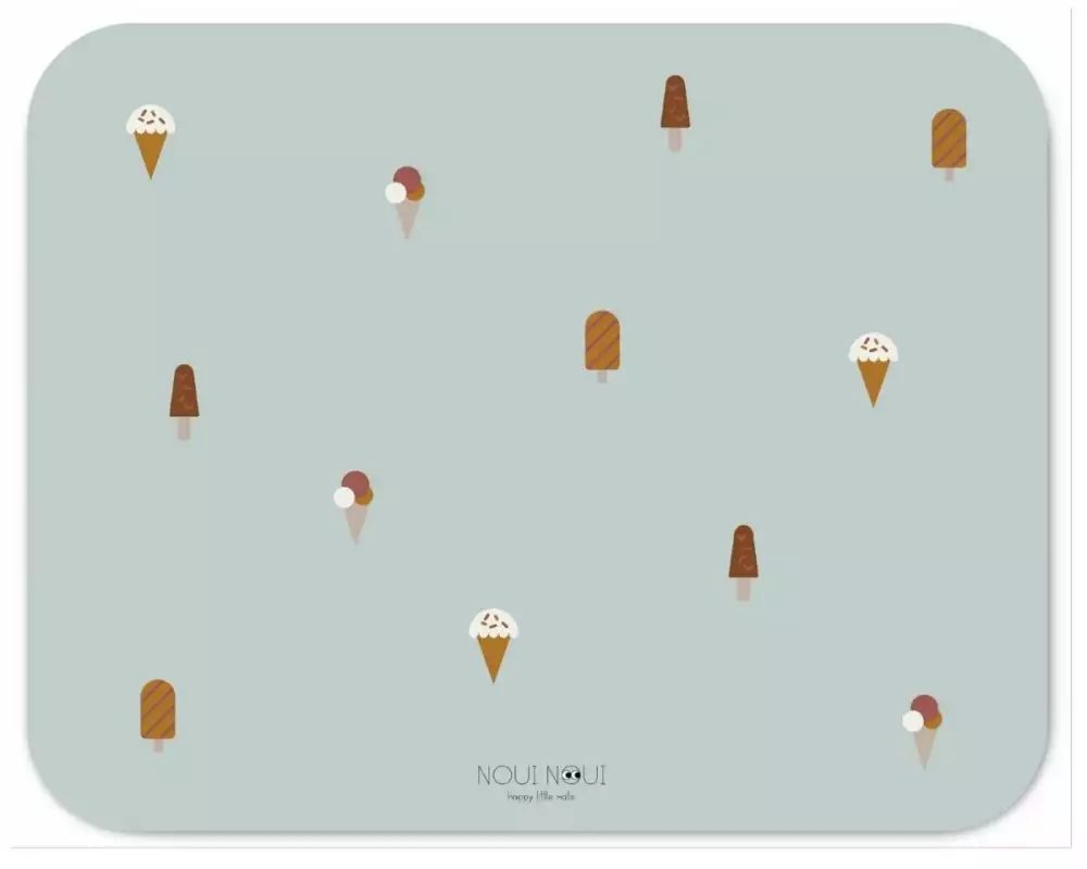 Noui Noui Bodenschutzmatte Ice Cream Grey 120 x 95 cm