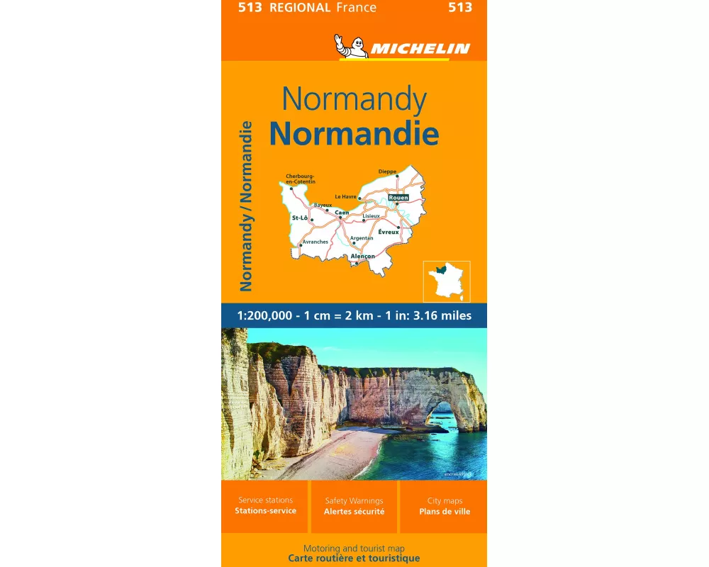 Normandy - Michelin Regional Map 513