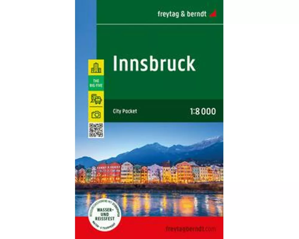 Innsbruck, Stadtplan 1:8.000, freytag & berndt