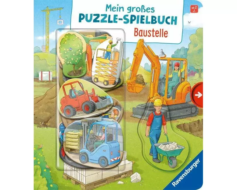 Mein großes Puzzle-Spielbuch - Baustelle
