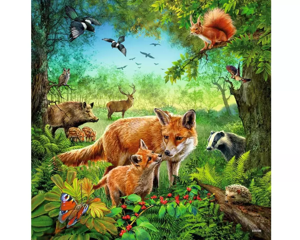 Ravensburger Puzzle Tiere der Erde 3 x 49 Teile mit Mini-Postern