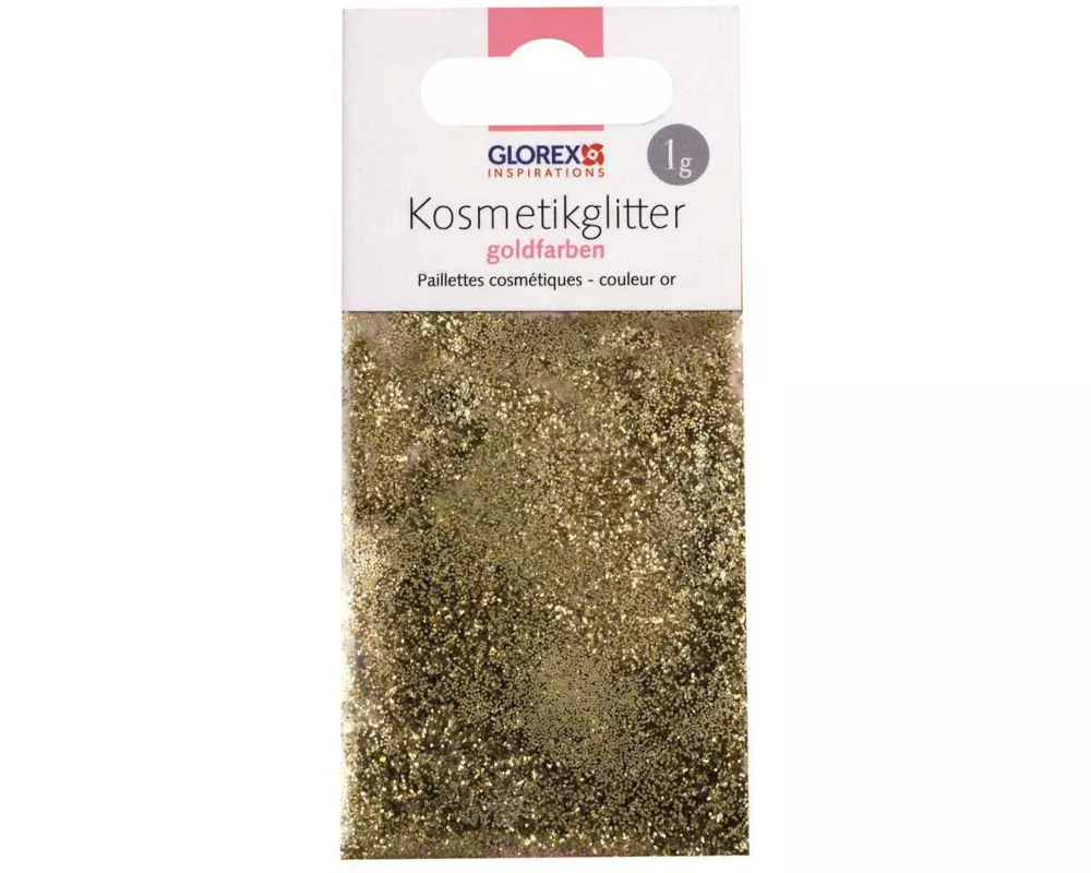 Glorex Kosmetik und Seifenzusatz Glitter Gold
