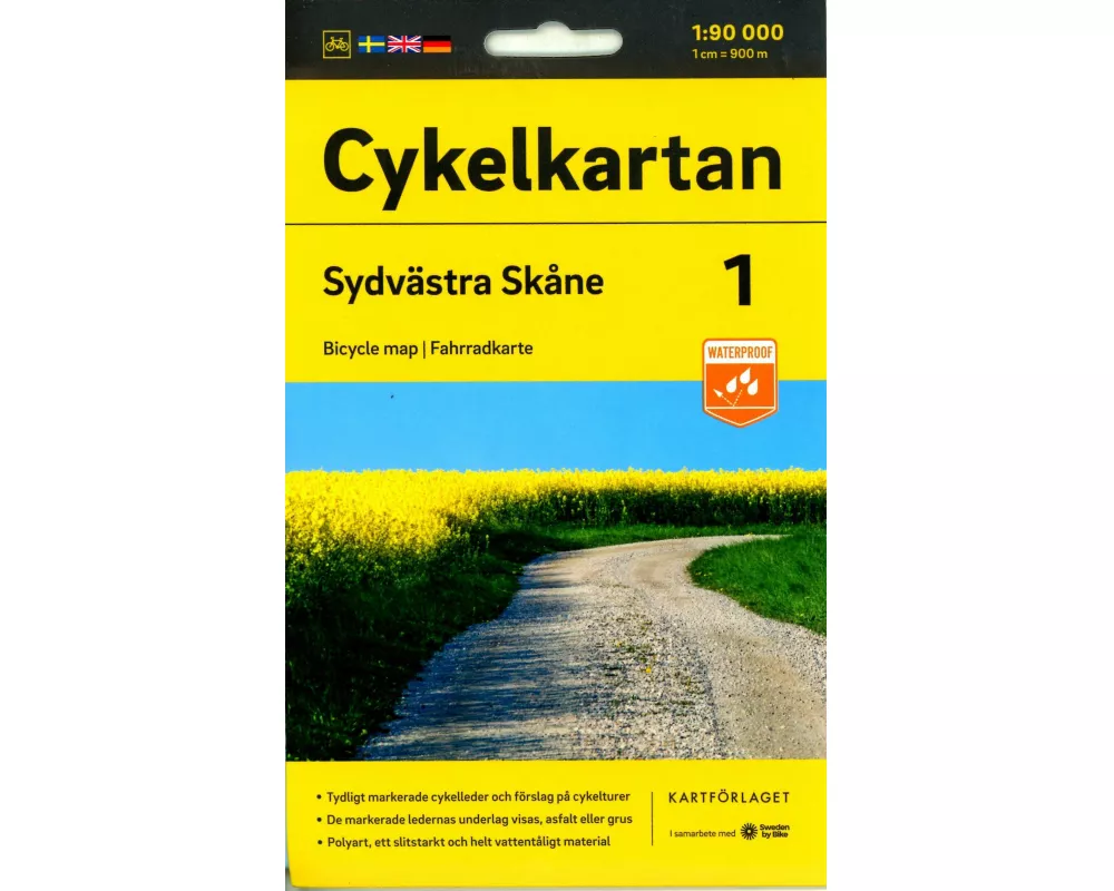 Cykelkartan Blad 1 Sydvästra Skåne 1:90000