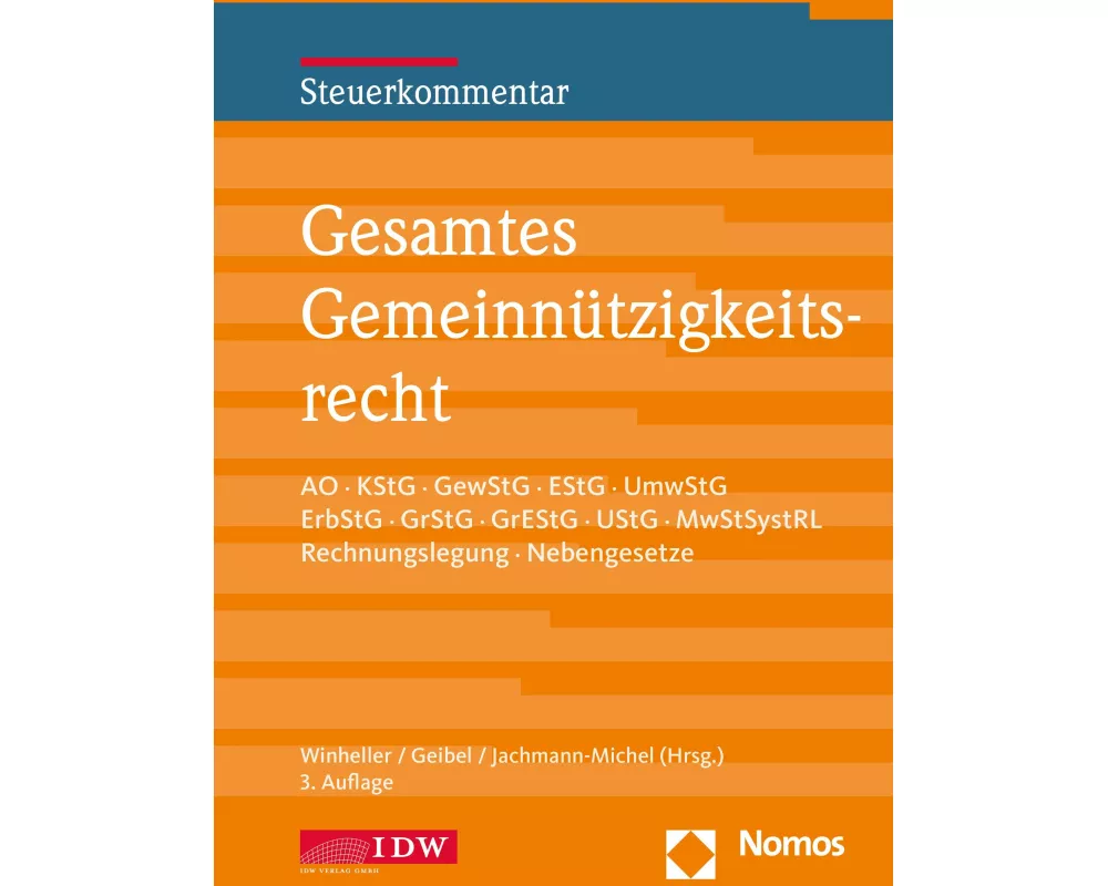 Gesamtes Gemeinnützigkeitsrecht, 3. Auflage