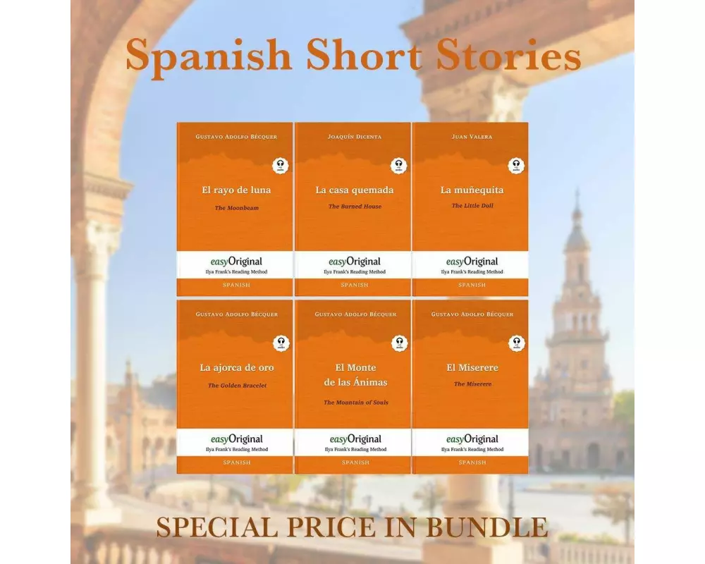 Spanish Short Stories (books + 6 audio-CDs) - Ilya Frank's Reading Method