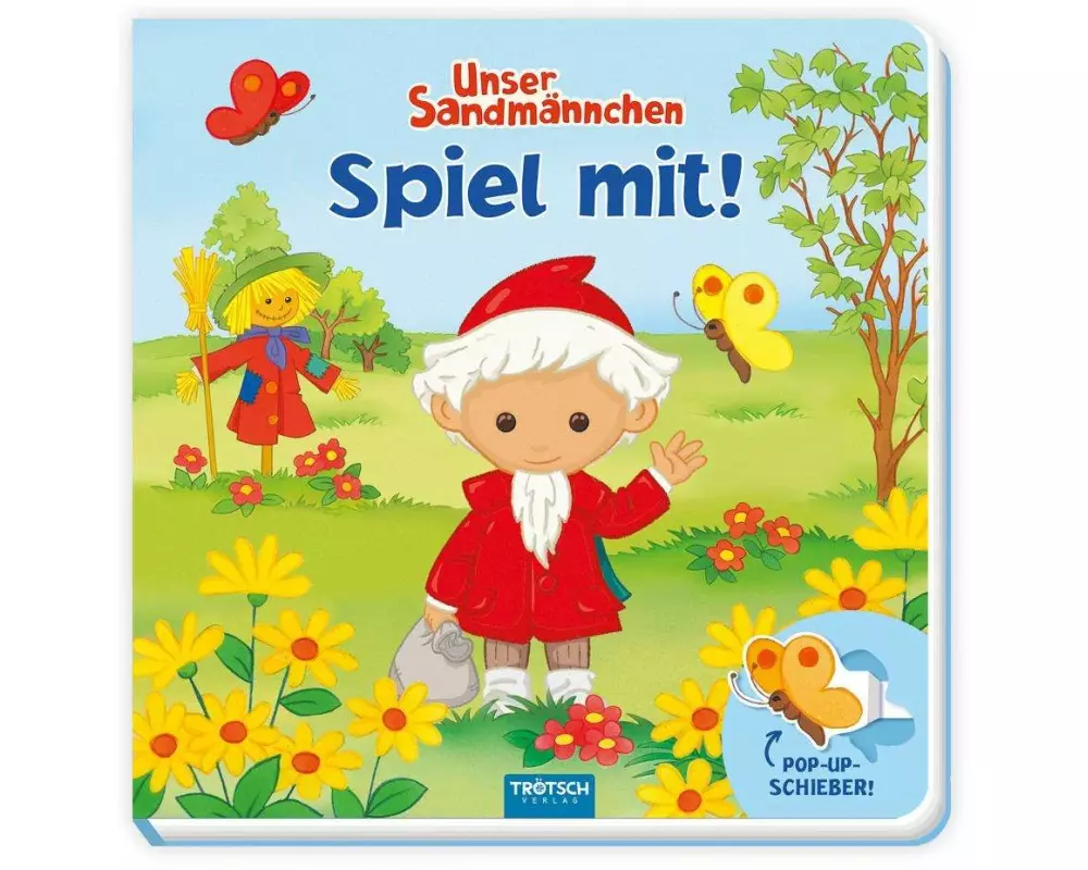 Trötsch Unser Sandmännchen Spiel mit Pappenbuch mit Pop-up-Schiebern