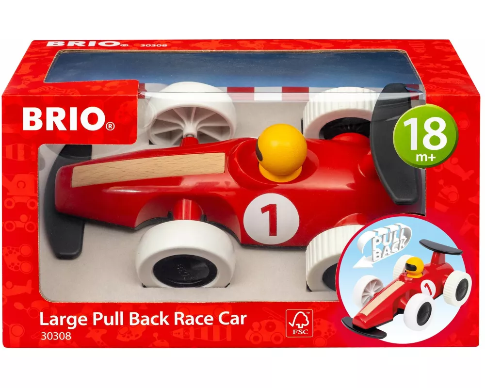 BRIO Infant/ Toddler - Großer Rennwagen mit Rückziehmotor