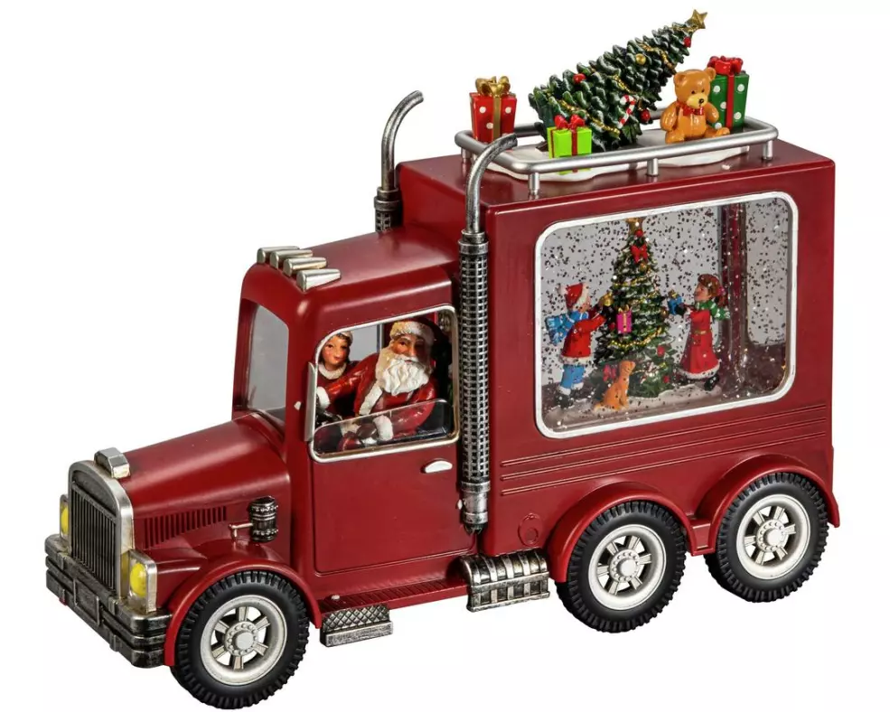 Konstsmide LED Wasserlaterne Santa Truck, Höhe: 21.5 cm