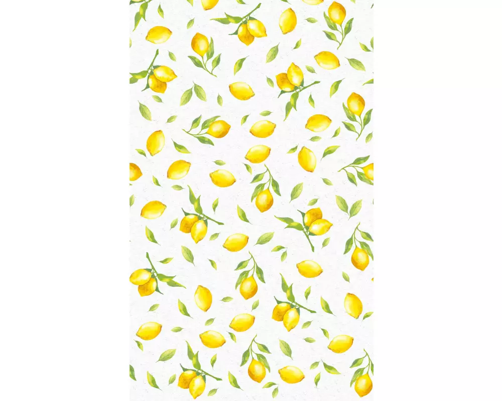 Paper + Design Tischdecke Citrus 138 cm x 220 cm, Gelb/Weiss