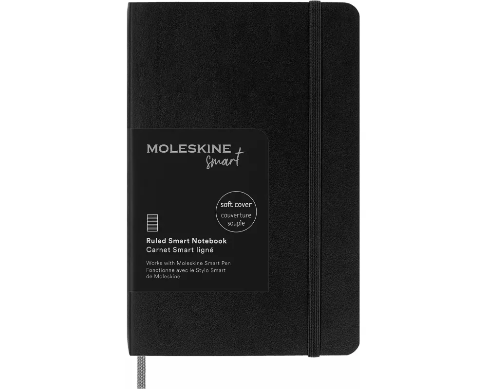 Moleskine Smart Notizbücher, Pocket/A6, liniert, Weicher Einband, Schwarz