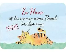 Postkarte. Zu Hause... (Katze)