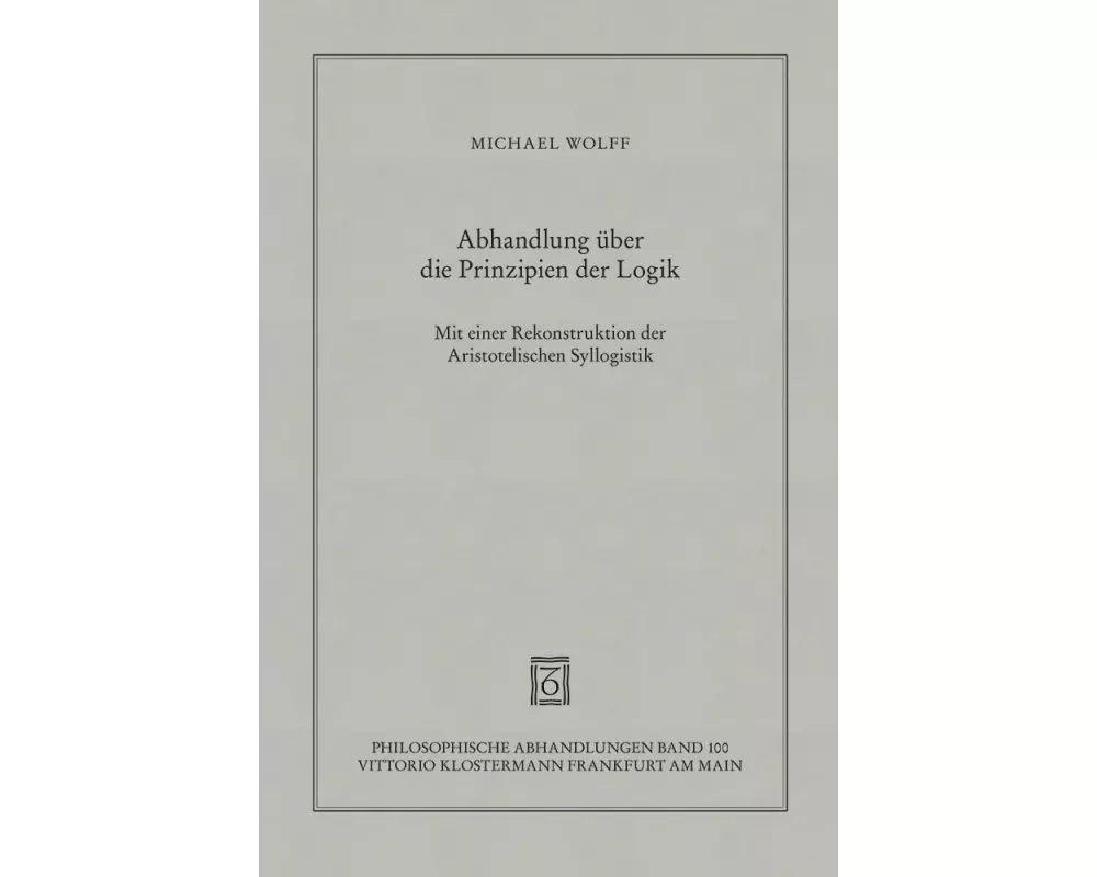 Abhandlung über die Prinzipien der Logik