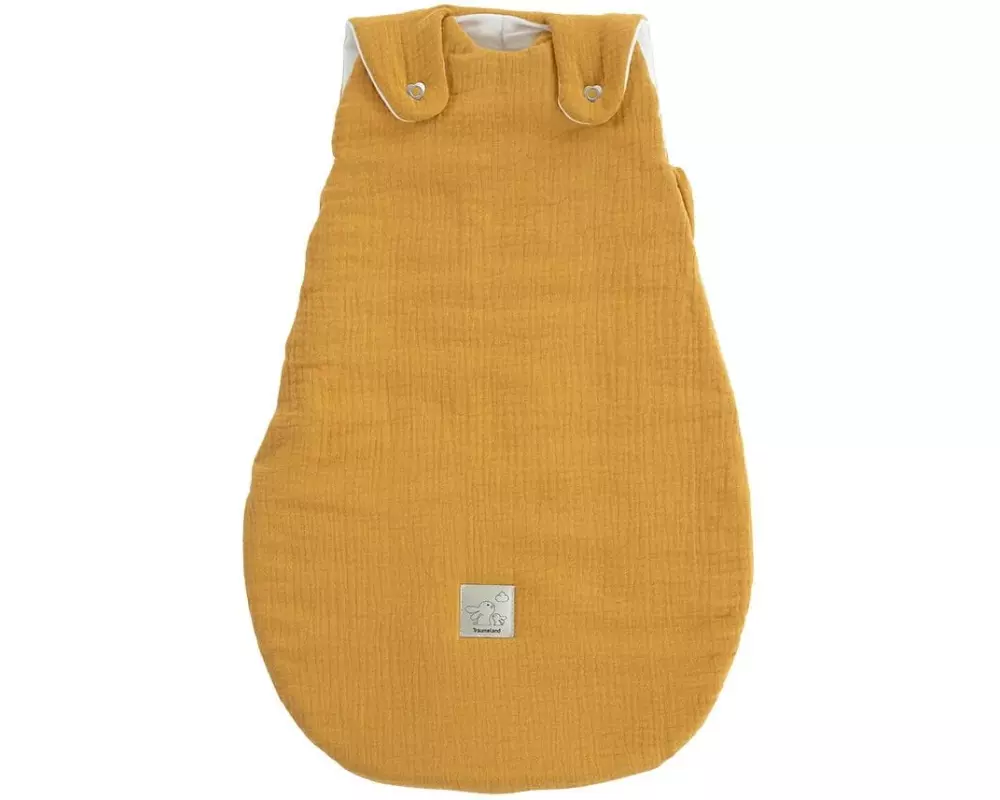 Träumeland Ganzjahresschlafsack Musselin Senfgelb Grösse 56/62