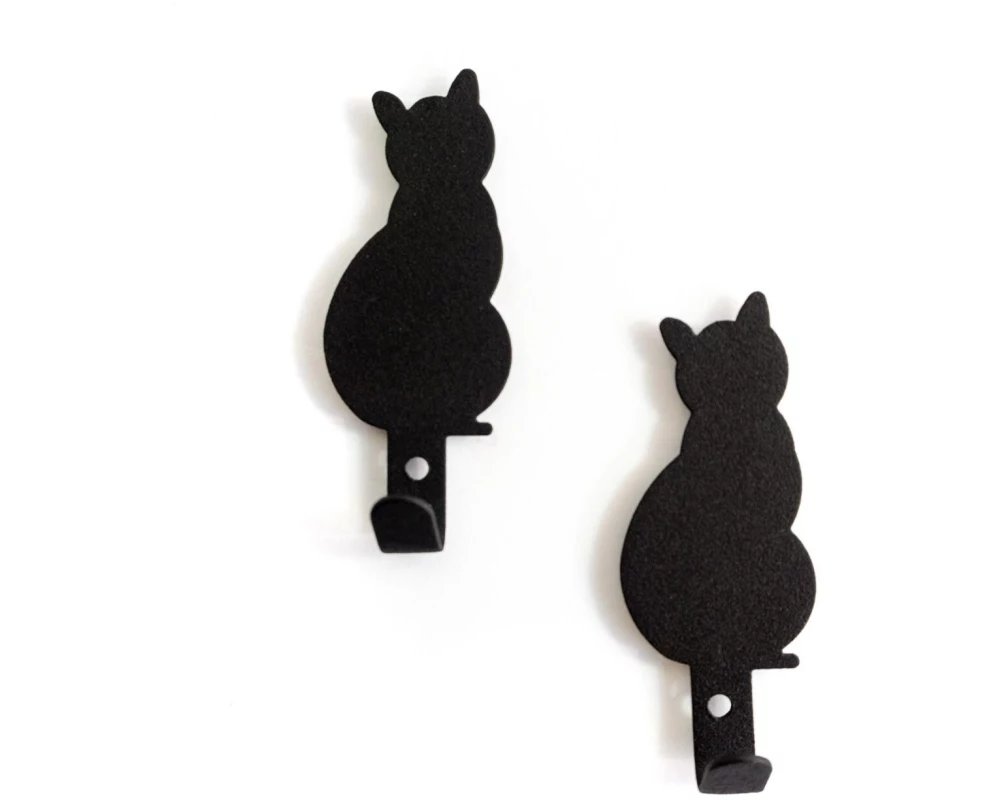 Trendform Magnethaken Black Cat 2 Stück, Schwarz