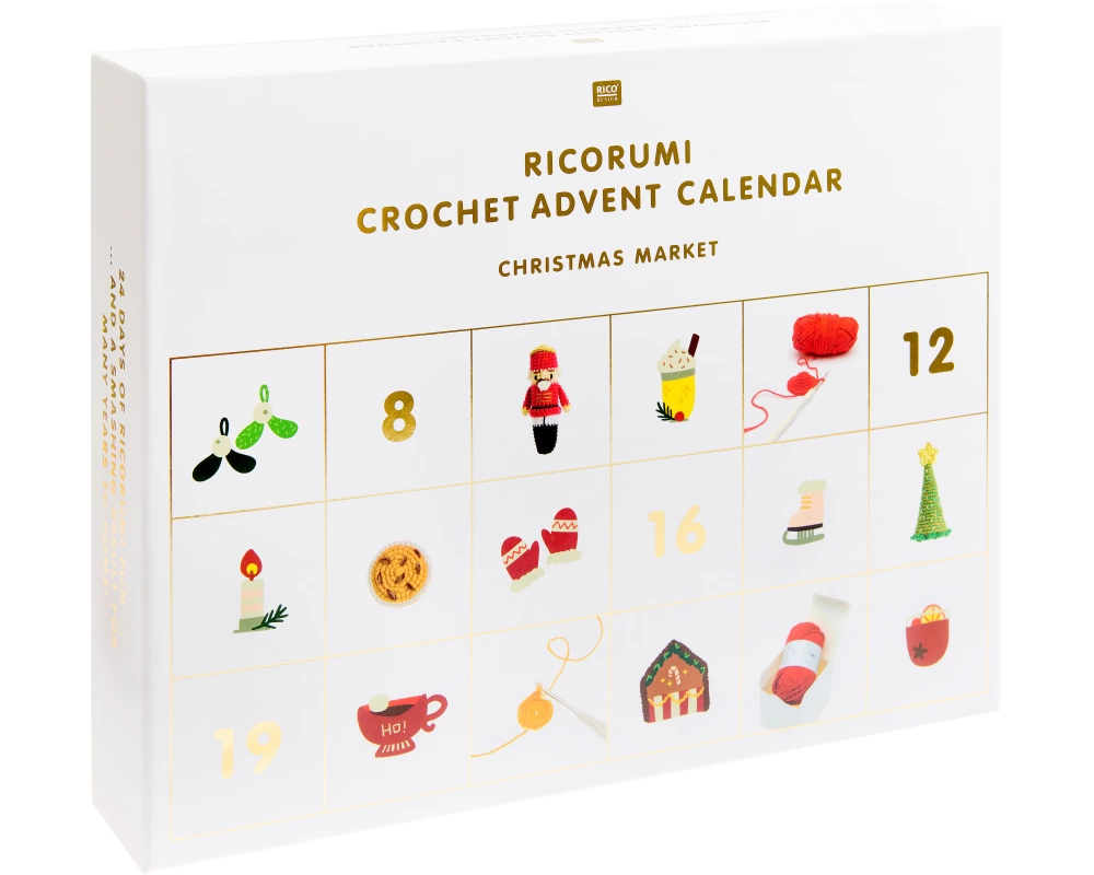 Rico Design Adventskalender Weihnachtsmarkt 29 x 7 x 36 cm