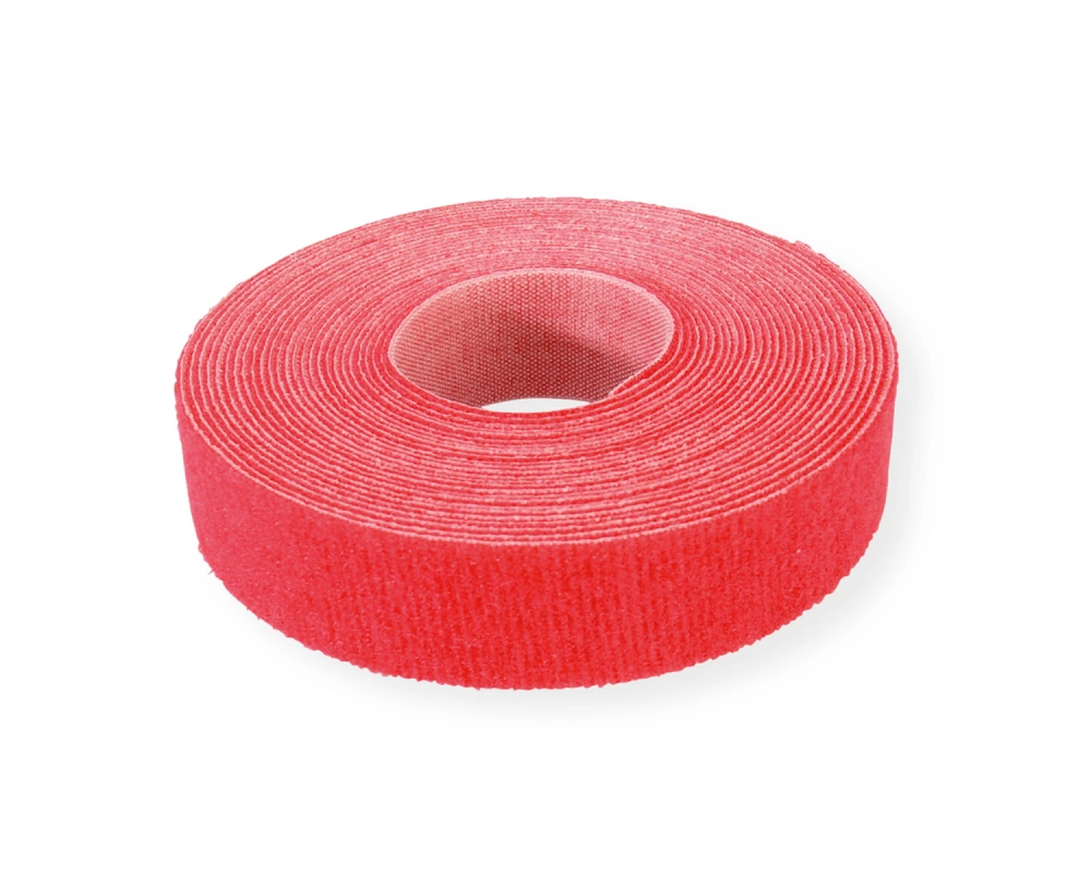 VELCRO ONE-WRAP Klettbandstreifen 20mm, unperforiert, rot, 5 m