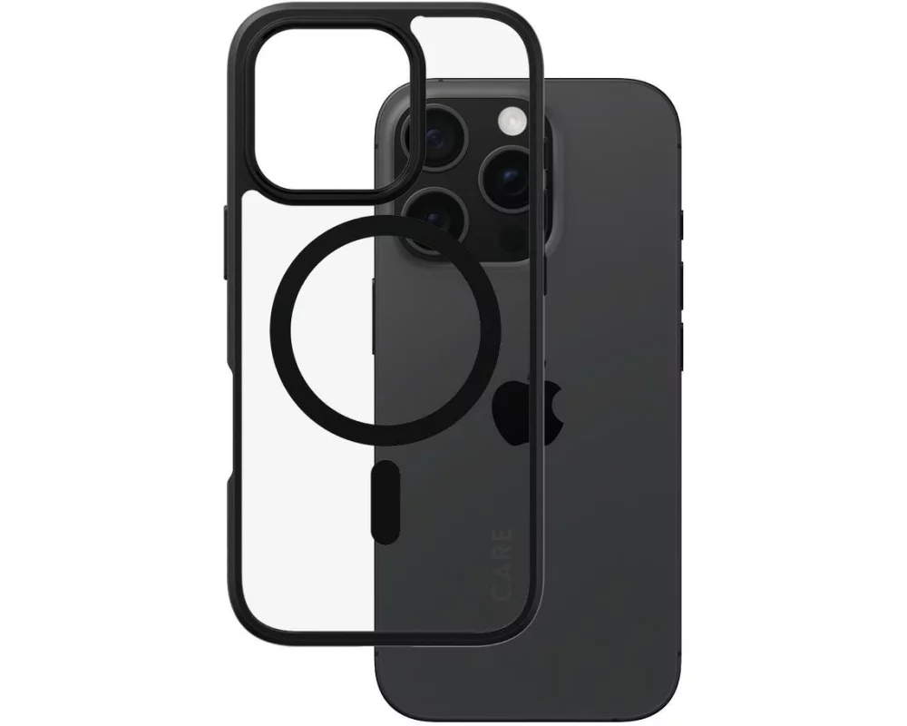 CARE Back Cover Flagship iPhone 16 Pro Schwarzer Rahmen