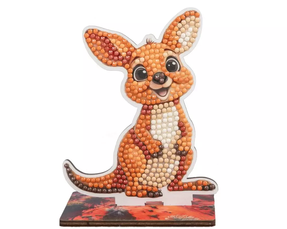 CRAFT Buddy Bastelset Kangaroo Crystal Art Wildlife Buddies