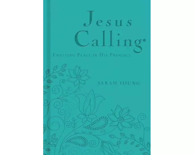 Jesus Calling, Teal Leathersoft, with Scripture references
