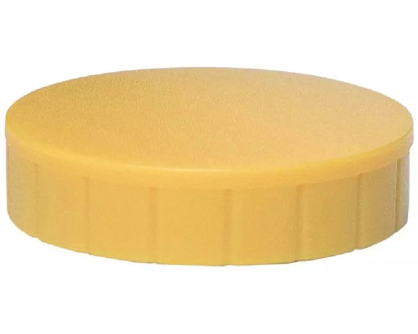 Maul Haftmagnet Solid Ø 32 mm, 800 g, Gelb, 10 Stück
