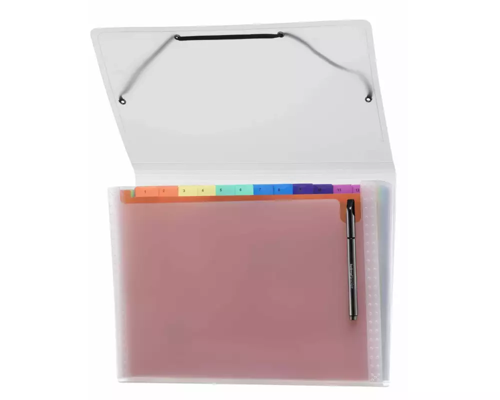 Kolma Fächermappe Daily Easy Rainbow A4 Transparent